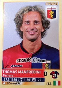 Sticker Thomas Manfredini - Calciatori 2013-2014 n. 196 - Panini