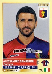 Sticker Alessandro Gamberini - Calciatori 2013-2014 n. 197 - Panini