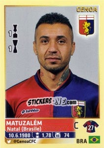 Sticker Matuzalem - Calciatori 2013-2014 n. 204 - Panini