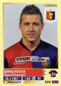 Sticker Juraj Kucka - Calciatori 2013-2014 n. 205 - Panini
