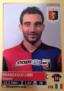 Sticker Francesco Lodi - Calciatori 2013-2014 n. 206 - Panini
