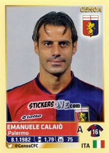 Cromo Emanuele Calaio - Calciatori 2013-2014 - Panini