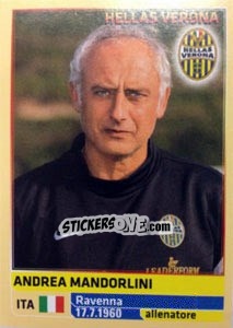 Figurina Andrea Mandorlini - Calciatori 2013-2014 - Panini