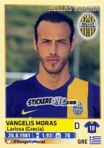 Sticker Vangelis Moras - Calciatori 2013-2014 n. 225 - Panini