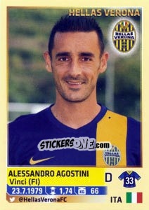 Sticker Alessandro Agostini - Calciatori 2013-2014 n. 228 - Panini