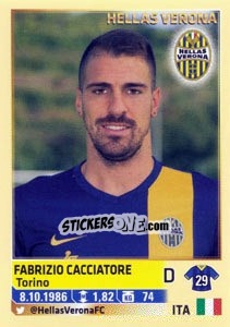 Cromo Fabrizio Cacciatore - Calciatori 2013-2014 - Panini