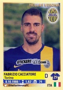 Sticker Fabrizio Cacciatore - Calciatori 2013-2014 n. 229 - Panini