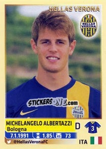 Sticker Michelangelo Albertazzi - Calciatori 2013-2014 - Panini