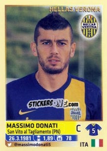 Sticker Massimo Donati - Calciatori 2013-2014 n. 232 - Panini