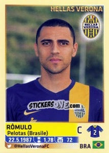 Sticker Rômulo - Calciatori 2013-2014 n. 235 - Panini