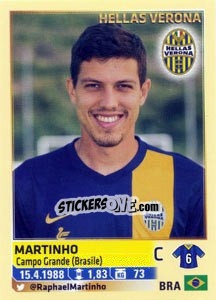 Cromo Martinho - Calciatori 2013-2014 - Panini