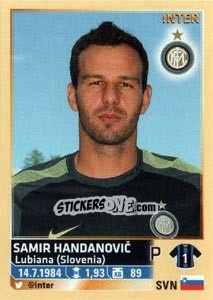 Figurina Samir Handanovic - Calciatori 2013-2014 - Panini