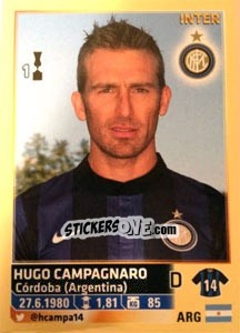 Figurina Hugo Campagnaro - Calciatori 2013-2014 - Panini