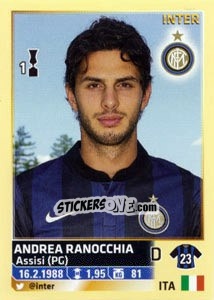 Sticker Andrea Ranocchia - Calciatori 2013-2014 - Panini