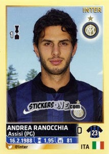Sticker Andrea Ranocchia - Calciatori 2013-2014 n. 254 - Panini