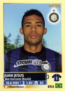 Sticker Juan Jesus - Calciatori 2013-2014 n. 255 - Panini