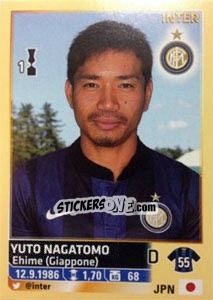 Sticker Yuto Nagatomo - Calciatori 2013-2014 n. 259 - Panini