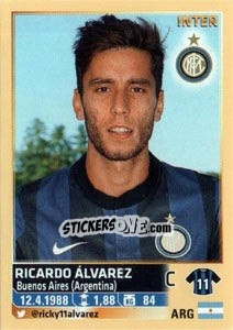 Cromo Ricardo Álvarez - Calciatori 2013-2014 - Panini