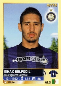 Sticker Ishak Belfodil - Calciatori 2013-2014 n. 267 - Panini