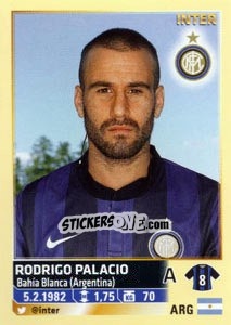 Sticker Rodrigo Palacio - Calciatori 2013-2014 n. 269 - Panini