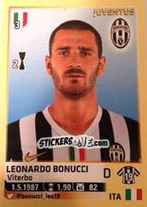 Sticker Leonardo Bonucci - Calciatori 2013-2014 n. 283 - Panini