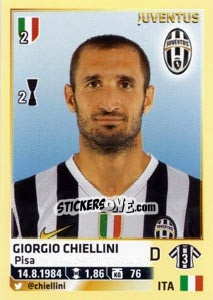 Cromo Giorgio Chiellini - Calciatori 2013-2014 - Panini