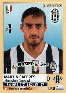 Sticker Martín Cáceres - Calciatori 2013-2014 n. 286 - Panini