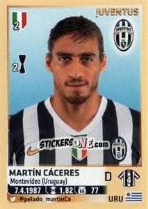 Cromo Martín Cáceres - Calciatori 2013-2014 - Panini