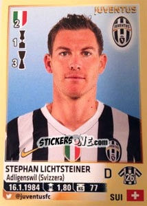 Sticker Stephan Lichtsteiner - Calciatori 2013-2014 n. 287 - Panini