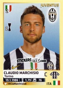 Sticker Claudio Marchisio - Calciatori 2013-2014 n. 292 - Panini