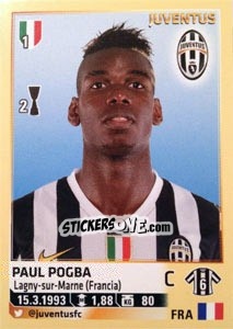 Sticker Paul Pogba - Calciatori 2013-2014 - Panini