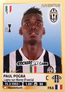 Sticker Paul Pogba - Calciatori 2013-2014 n. 293 - Panini