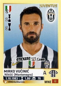 Figurina Mirko Vucinic - Calciatori 2013-2014 - Panini
