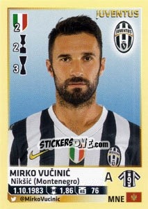 Sticker Mirko Vucinic - Calciatori 2013-2014 n. 296 - Panini