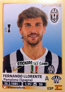 Sticker Fernando Llorente - Calciatori 2013-2014 n. 299 - Panini