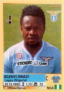 Figurina Ogenyi Onazi - Calciatori 2013-2014 - Panini