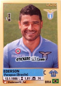 Sticker Ederson - Calciatori 2013-2014 n. 322 - Panini