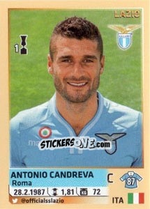 Sticker Antonio Candreva - Calciatori 2013-2014 n. 323 - Panini