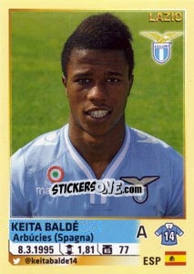 Sticker Keita Balde - Calciatori 2013-2014 n. 325 - Panini