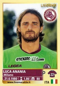 Cromo Luca Anania - Calciatori 2013-2014 - Panini