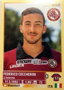 Sticker Federico Ceccherini - Calciatori 2013-2014 n. 341 - Panini