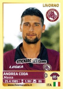 Sticker Andrea Coda - Calciatori 2013-2014 n. 342 - Panini