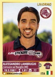 Sticker Alessandro Lambrughi - Calciatori 2013-2014 n. 344 - Panini