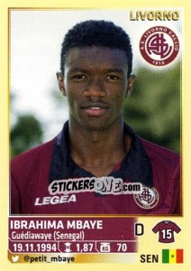 Sticker Ibrahima Mbaye - Calciatori 2013-2014 n. 347 - Panini