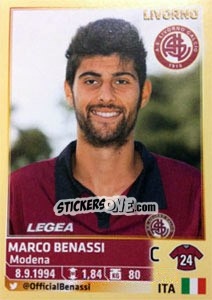 Sticker Marco Benassi - Calciatori 2013-2014 n. 348 - Panini