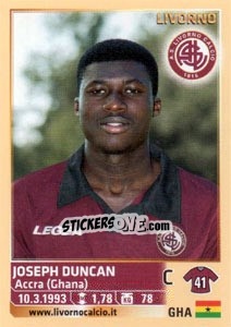 Sticker Joseph Duncan - Calciatori 2013-2014 - Panini