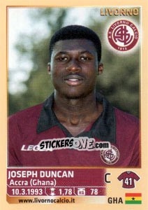 Sticker Joseph Duncan - Calciatori 2013-2014 n. 350 - Panini