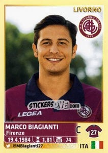Sticker Marco Biagianti - Calciatori 2013-2014 - Panini