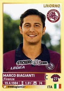 Sticker Marco Biagianti - Calciatori 2013-2014 n. 353 - Panini