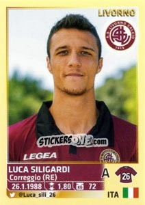 Sticker Luca Siligardi - Calciatori 2013-2014 n. 355 - Panini